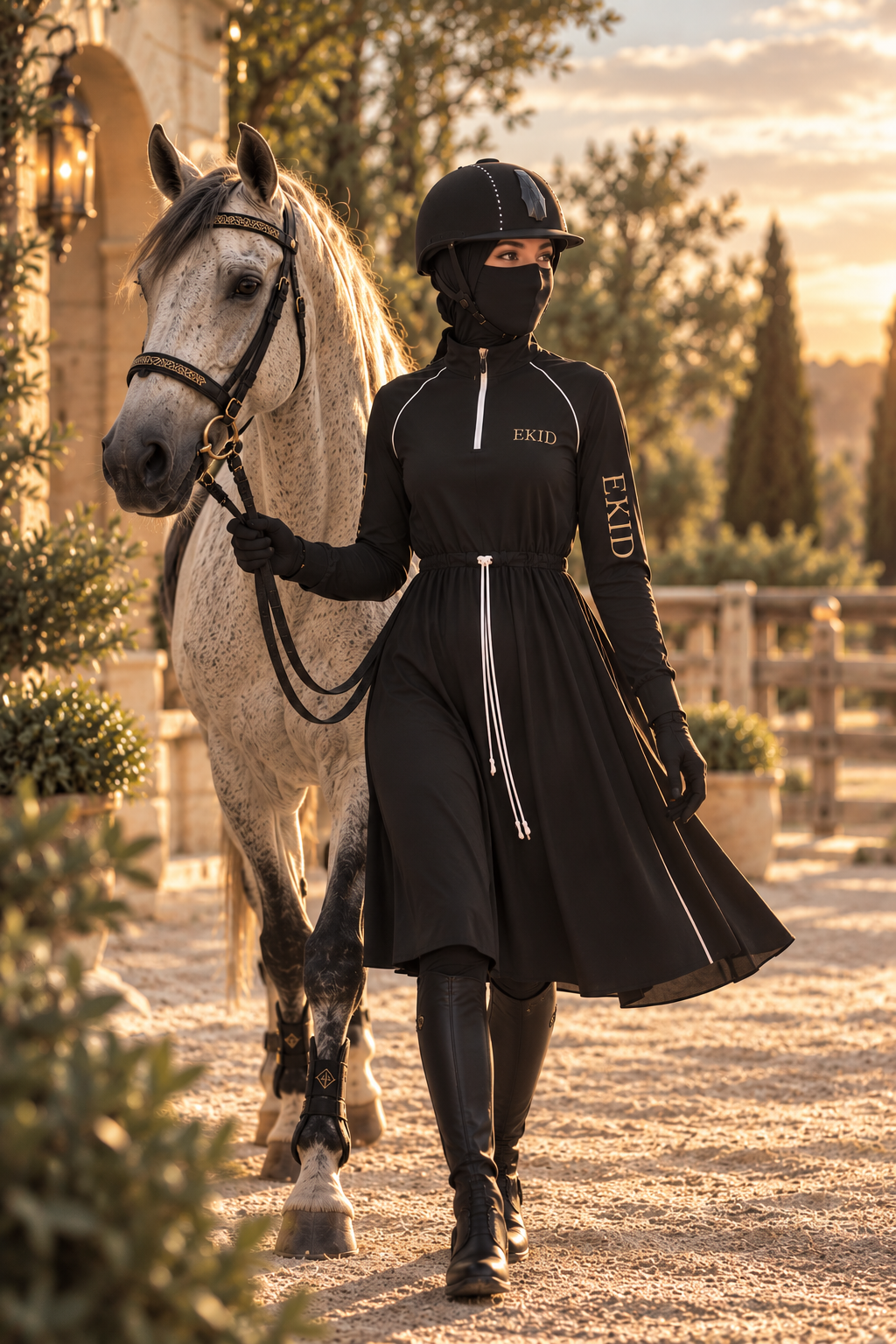Tunique longue équitation - Bleu